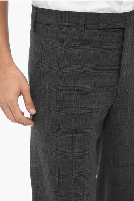 Pantalones grises ajustados a cuadros Districk - Image 2