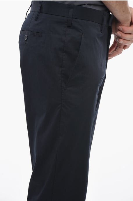 Pantalones JAMIE de corte entallado con trabillas para cinturón en azul - Image 3