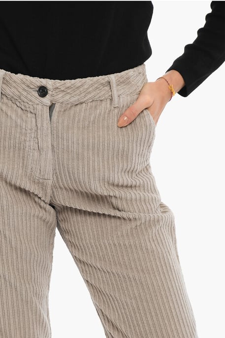 Pantalones de pana con 4 bolsillos en gris - Image 3