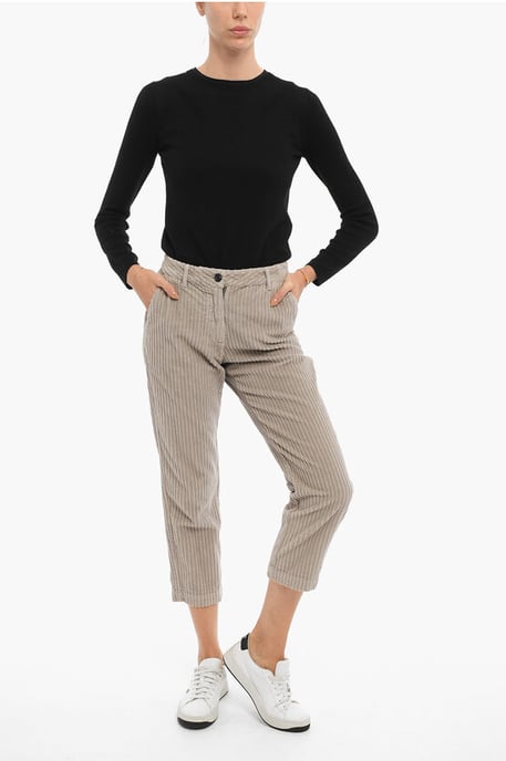 Pantalones de pana con 4 bolsillos en gris - Image 4