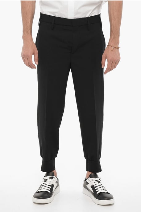 Pantalones JACK negros de talle bajo y corte ajustado - Image 1