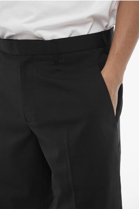 Pantalones JACK de talle bajo y corte ajustado con puños en azul medianoche - Image 3