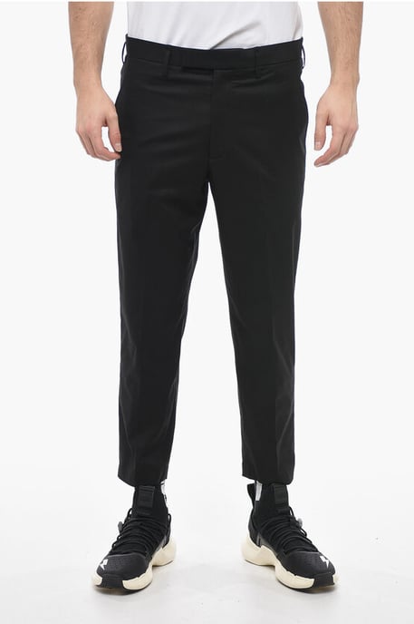 Pantalones JAMIE de talle regular y corte ajustado en negro - Image 1
