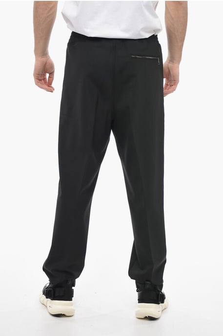 Pantalones LOUIS holgados con cinturilla elástica en negro - Image 2