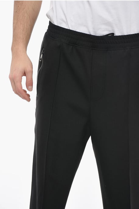 Pantalones LOUIS holgados con cinturilla elástica en negro - Image 3