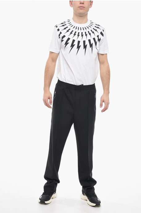 Pantalones LOUIS holgados con cinturilla elástica en negro - Image 4