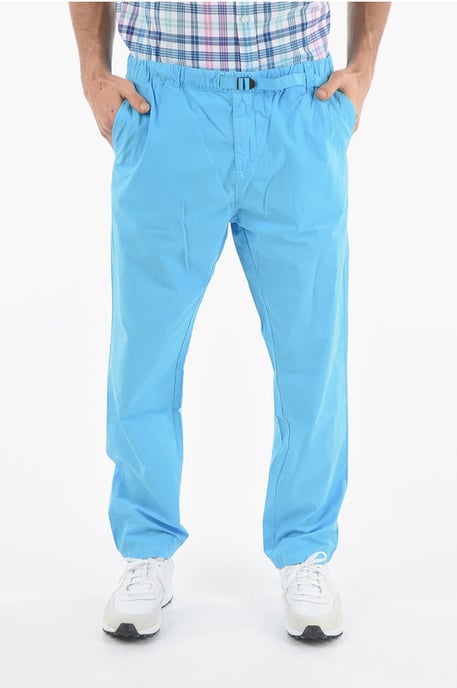 Pantalones PAPERY de algodón Popeline Comfort Fit en azul claro - Image 1
