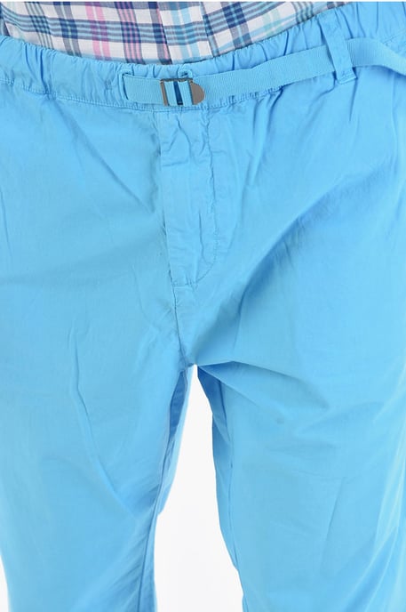 Pantalones PAPERY de algodón Popeline Comfort Fit en azul claro - Image 3