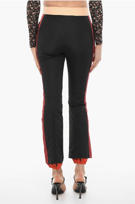 Pantalones de nailon con cremallera en el tobillo en color negro - Image 2