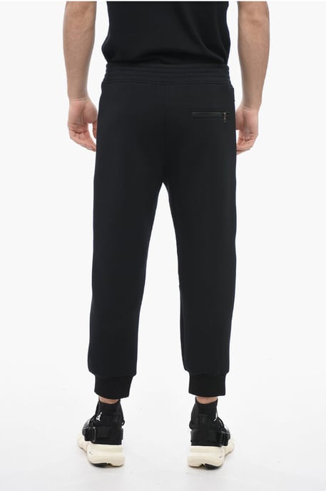 Pantalones de motociclista de neopreno ajustados y de cintura baja en negro - Image 2