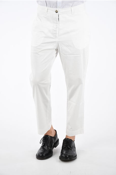 Pantalones elásticos BOYFRIEND en blanco - Image 1