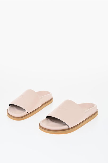 Sandalias de cuero OFF STAMP en color rosa - Image 1
