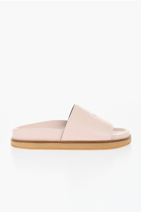 Sandalias de cuero OFF STAMP en color rosa - Image 3