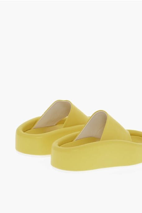 Sandalias de tiras de piel sintética MM6 en amarillo - Image 2
