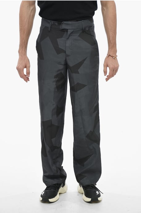 Pantalones LIAM de camuflaje holgados en negro y gris - Image 1