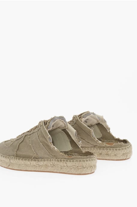 Zapatillas bajas de algodón con parte trasera abierta MM22 en verde - Image 2