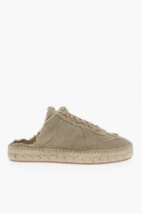 Zapatillas bajas de algodón con parte trasera abierta MM22 en verde - Image 3