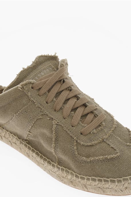 Zapatillas bajas de algodón con parte trasera abierta MM22 en verde - Image 4