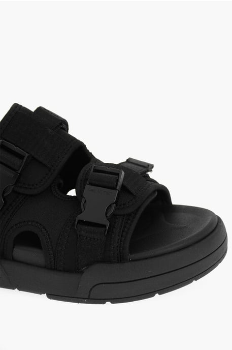 Sandalias de doble hebilla con calcetines de LI-NING en color negro - Image 4