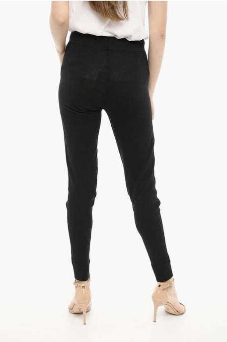 Leggings de verano de algodón con malla lateral en negro - Image 2