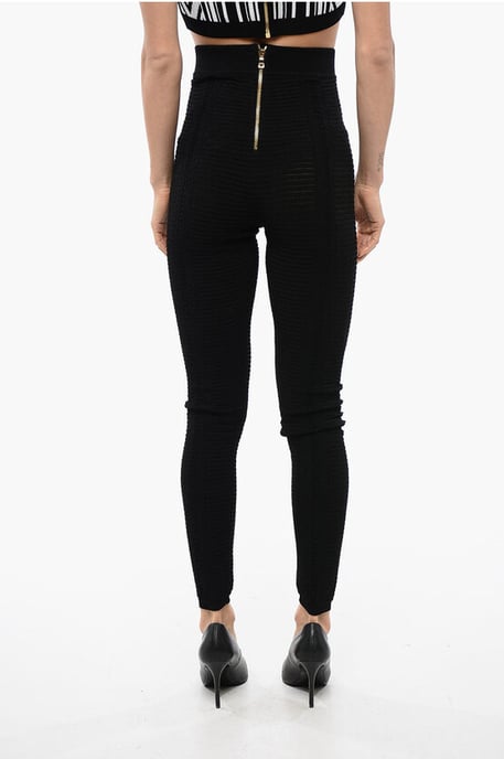 Leggings de cintura alta de punto abierto - Image 2