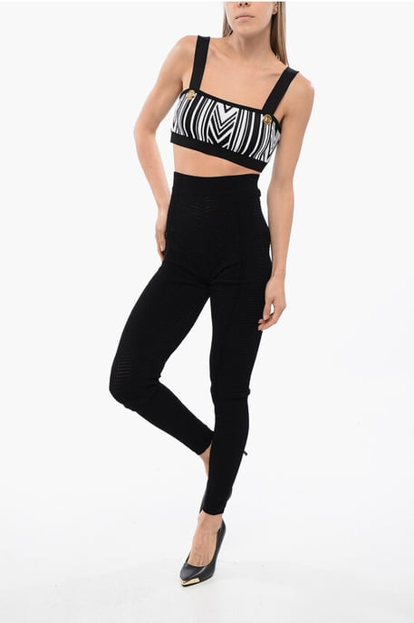 Leggings de cintura alta de punto abierto - Image 4