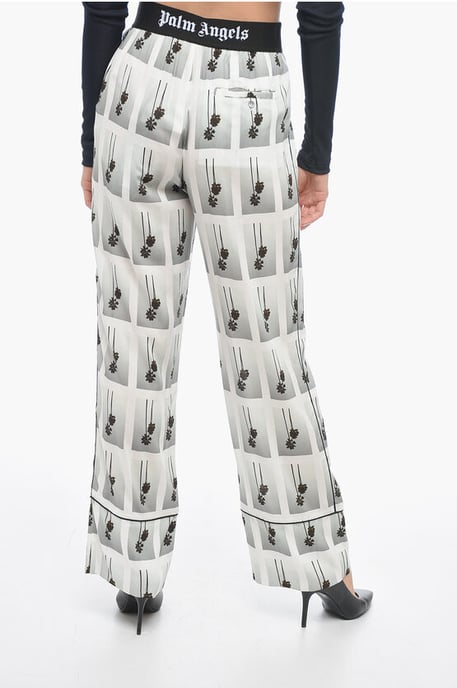 Pantalones de pijama MIRAGE con logotipo en blanco y negro - Image 2