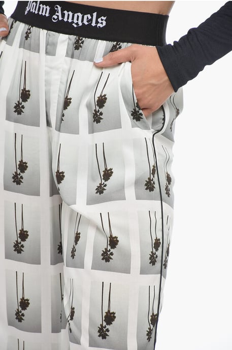 Pantalones de pijama MIRAGE con logotipo en blanco y negro - Image 3