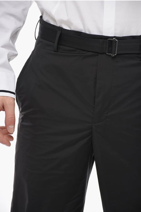 Pantalones ANDO de corte holgado con cinturón industrial en negro - Image 3