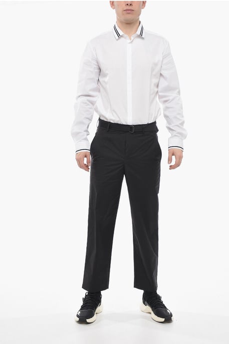 Pantalones ANDO de corte holgado con cinturón industrial en negro - Image 4