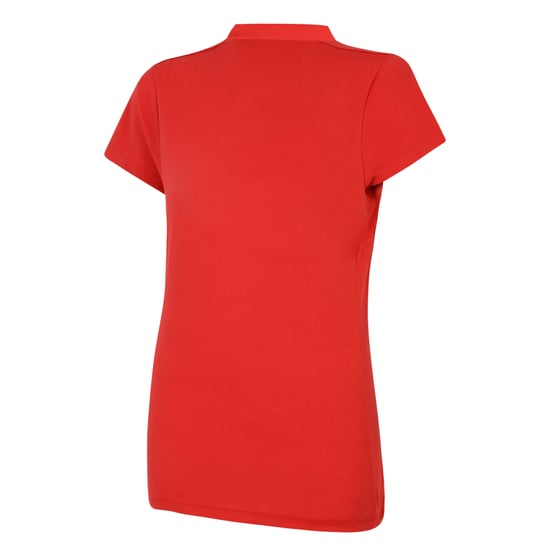 Umbro Womens/Ladies Club Essential Polo Shirt (Vermillion/White) - Image 2