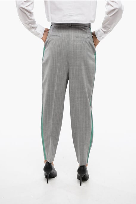 Pantalones harén plisados NEVAL en gris - Image 2