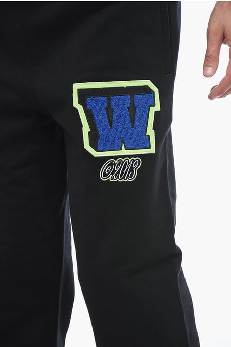 Joggers VARS bordados con patchwork en negro - Image 3