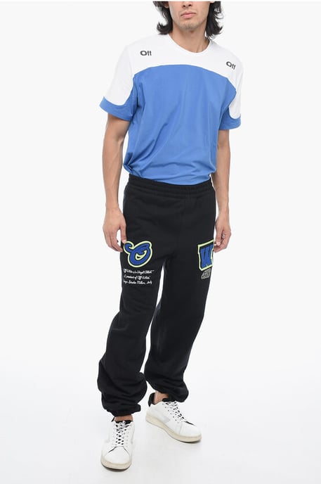 Joggers VARS bordados con patchwork en negro - Image 4