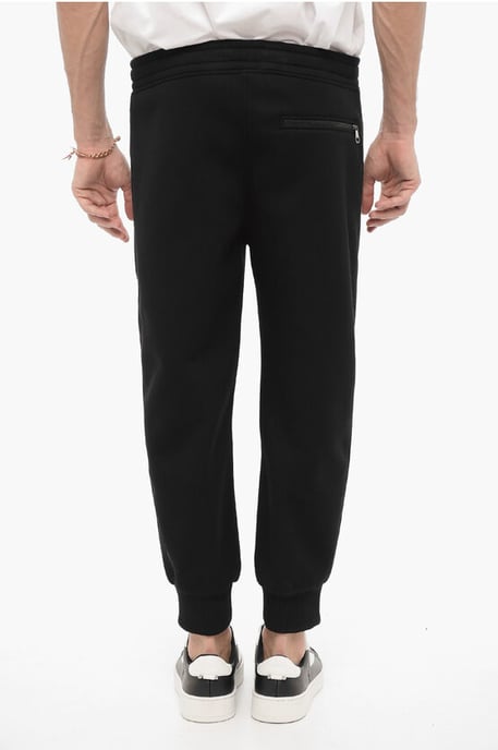 Joggers ajustados con cintura con cordón en negro - Image 2