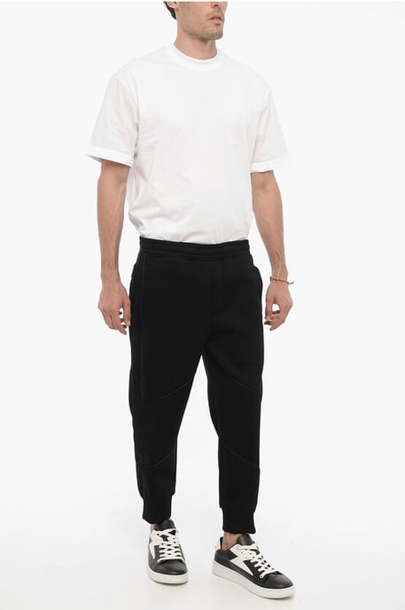 Joggers ajustados con cintura con cordón en negro - Image 4