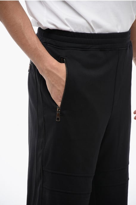 Pantalones deportivos de estilo motero MODERNIST de mezcla de algodón con bolsillos con cremallera en negro - Image 2