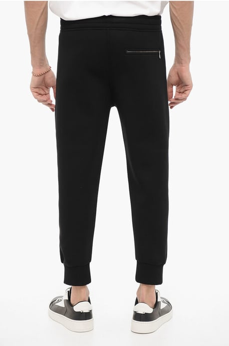 Joggers ajustados con cintura con cordón en negro - Image 2