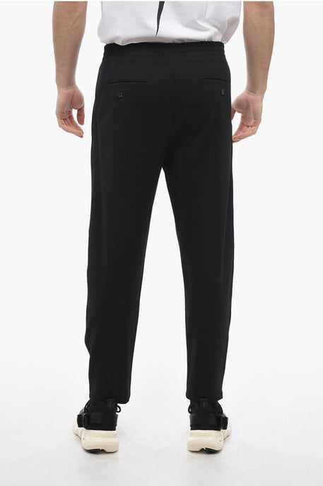 Pantalones deportivos REM + VARSITY con banda en contraste en negro - Image 2