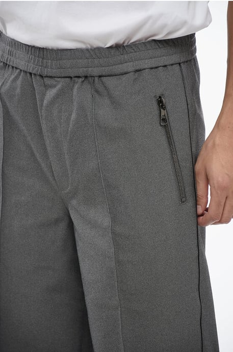 Pantalones LOUIS de tejido elástico con cinturilla elástica en gris - Image 3
