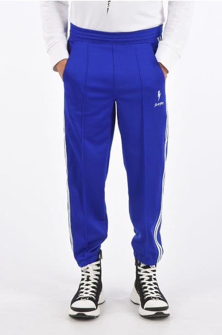 Pantalones deportivos SLAYDE de tiro bajo y ajuste fácil en azul - Image 1