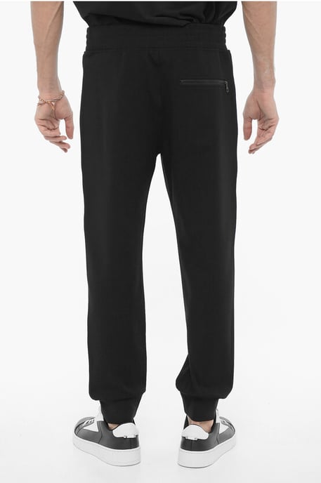 Joggers BOLTS ajustados con bordado en contraste en negro - Image 2