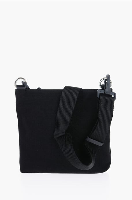 Bolso bandolera de nailon con correas extraíbles en color negro - Image 2