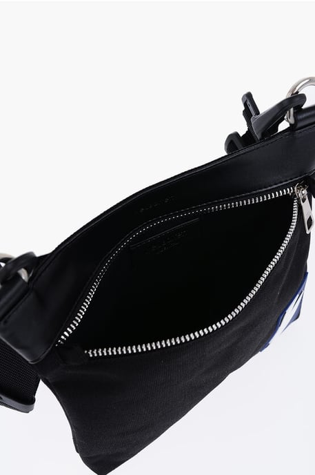 Bolso bandolera de nailon con correas extraíbles en color negro - Image 4