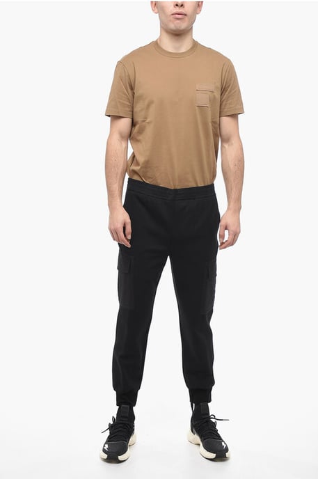 Pantalones cargo ajustados de cintura baja con cordón ajustable en negro - Image 4