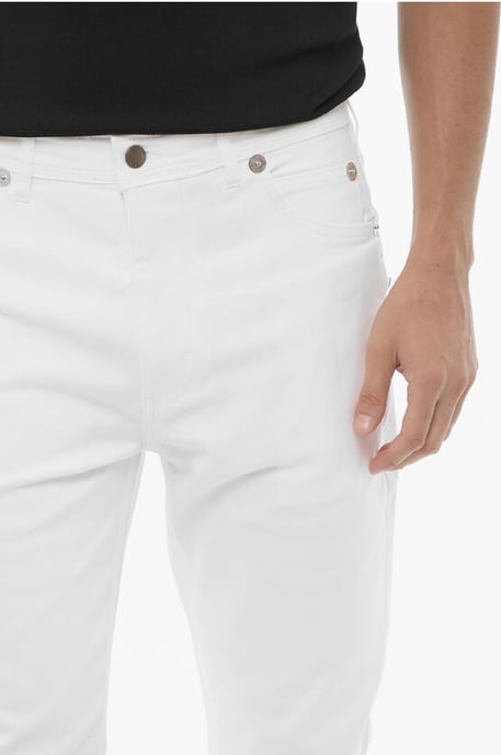 Pantalones pitillo NICK de 5 bolsillos en blanco - Image 3