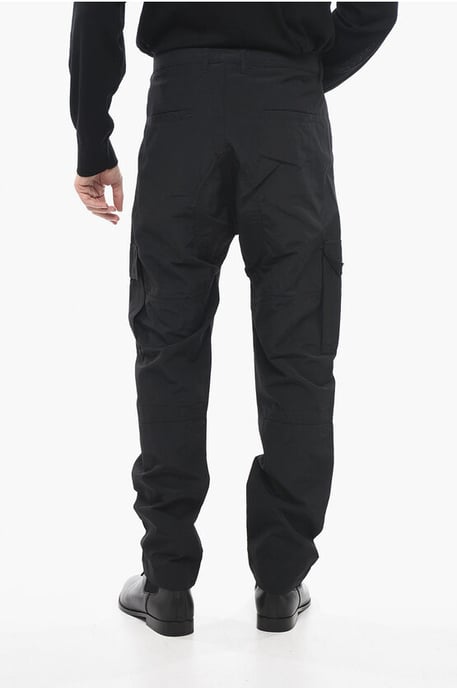 Pantalones cargo de nailon en color negro - Image 3
