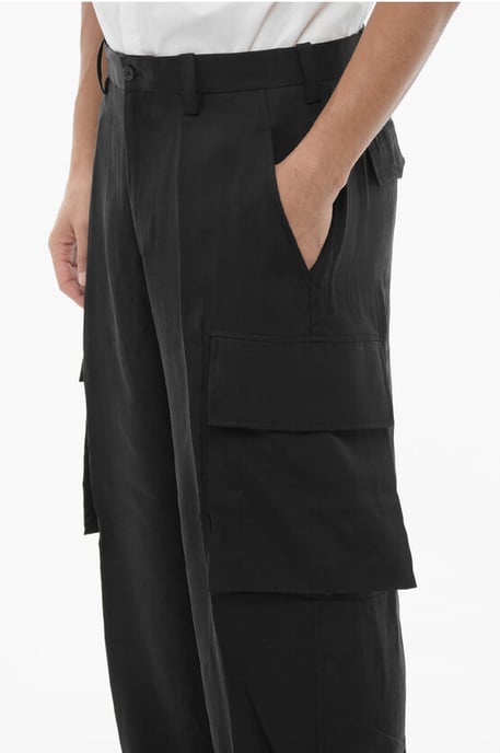 Pantalones cargo holgados FIREMAN en negro - Image 2