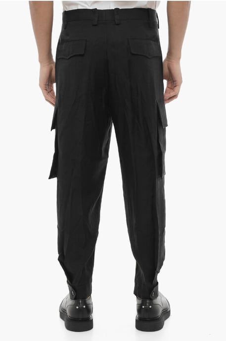 Pantalones cargo holgados FIREMAN en negro - Image 4