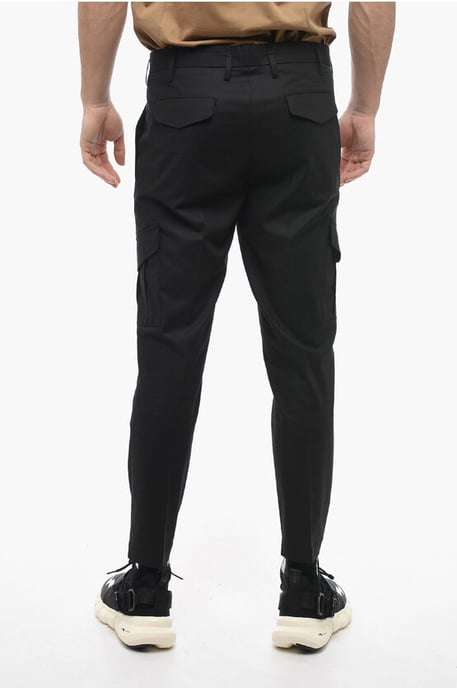 Pantalones cargo ajustados NATE con cierre oculto en negro - Image 2